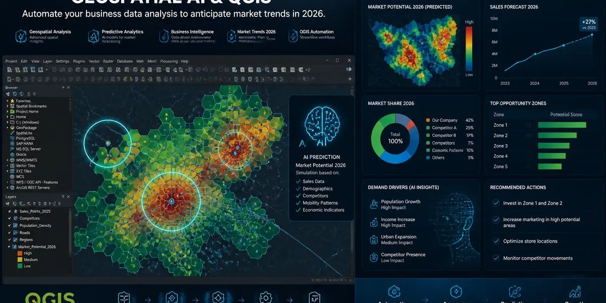 IA Géospatiale et QGIS : Automatisez l’analyse de vos données métiers pour anticiper 2026