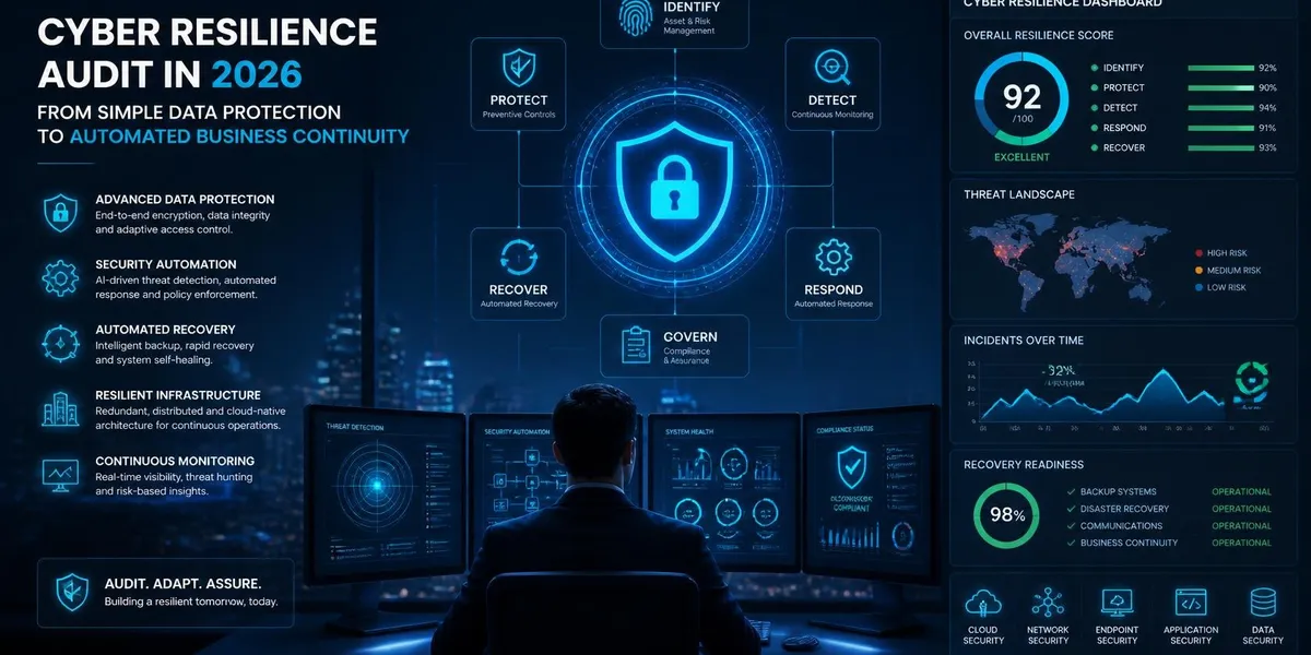 Audit de résilience cyber en 2026 : Passer de la simple protection des données à la continuité d’activité automatisée
